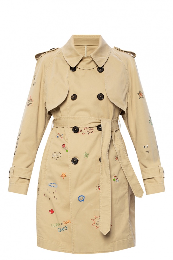 Printed trench coat Dsquared2 - SchaferandweinerShops GB